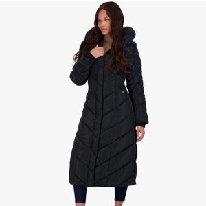 Steve Madden full length puffer jacket small